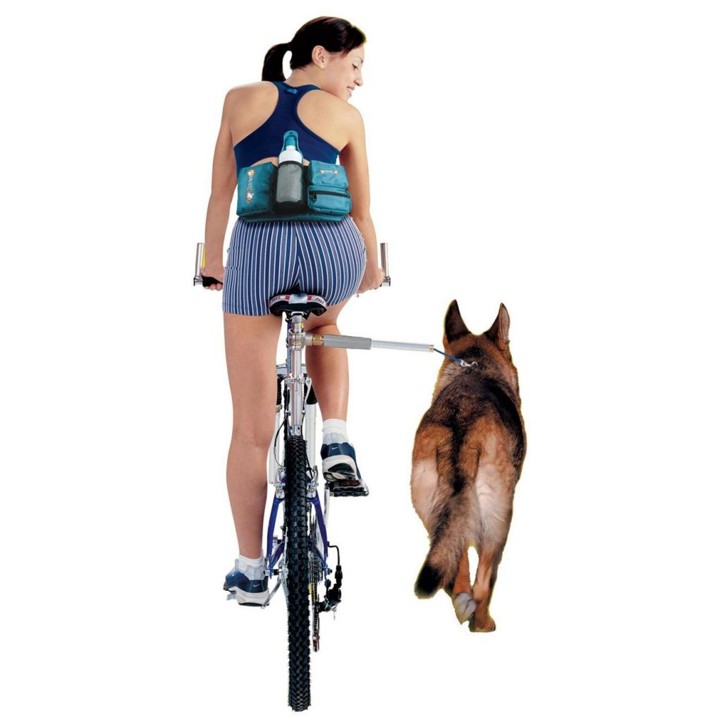 велосипедный поводок для собаки