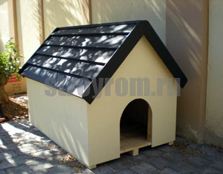 Теплая будка на зиму для собаки, живущей во дворе