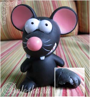Резиновая игрушка мышь